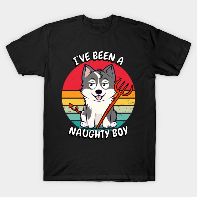 ive been a naughty boy - husky T-Shirt by Pet Station